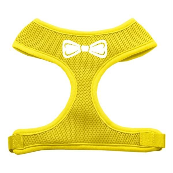 Unconditional Love Bow Tie Screen Print Soft Mesh Harness Yellow Large UN921446